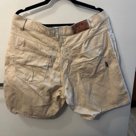 Pas de Mer Italia Men's Graphic Shorts Size 34 Tan / Khaki Color Hipster - Picture 6 of 6